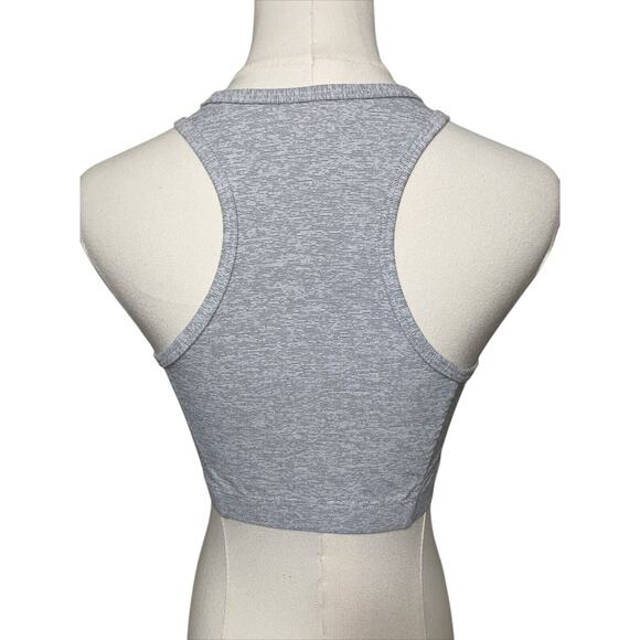 Outdoor Voices Sports Bra Athena Stretch Crop Gray SZ Medium EUC - Picture 3 of 6